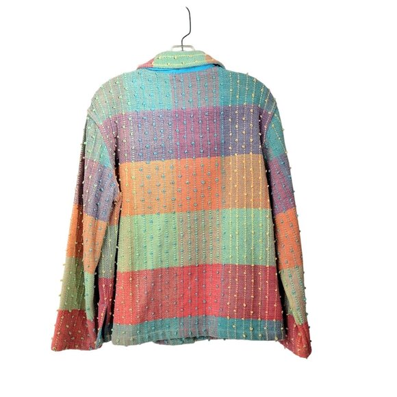 Anii by Natural Woven Chenille Art to Wear Jacket - Picture 3 of 5